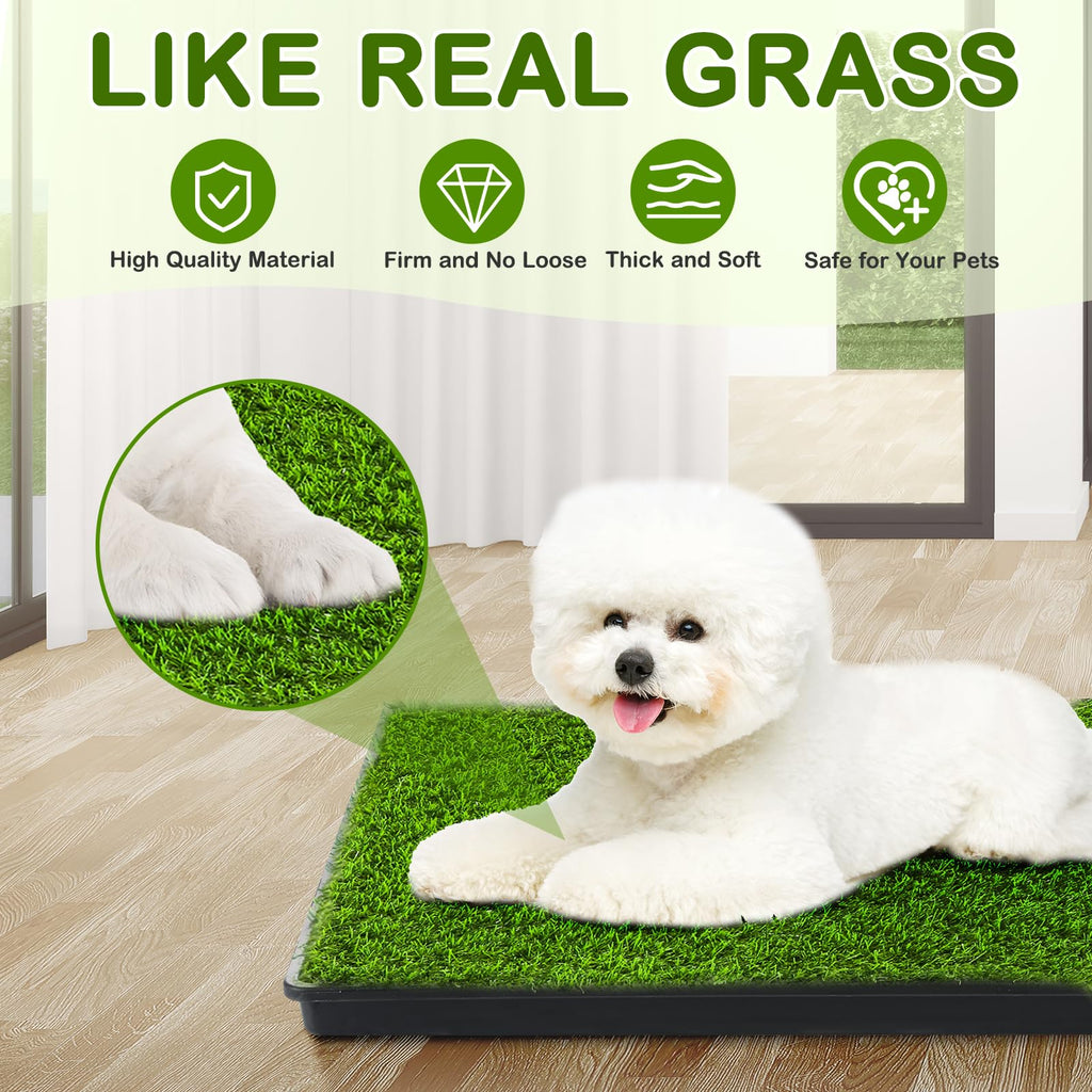 23''X17'' Artificial Turf Dog Grass Pad with Tray J804720