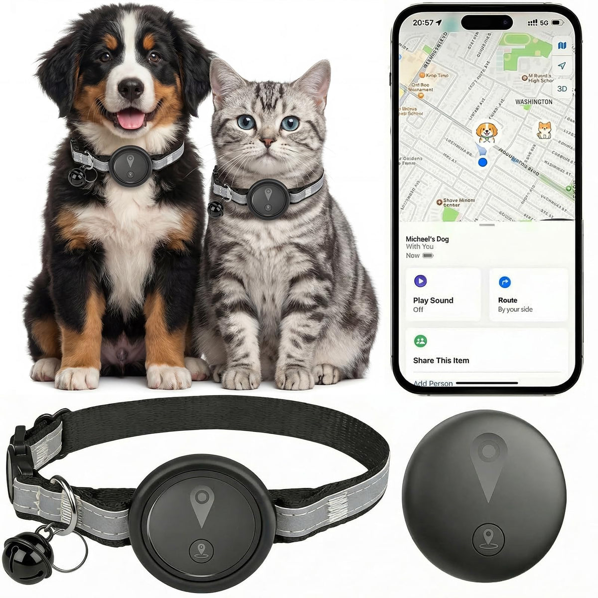 GPS Pet Tracker for Dogs & Cats U5583