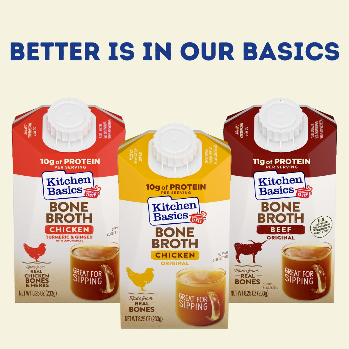 Chicken Bone Broth with Turmeric, Ginger and Lemongrass, 8.25 oz Y673410