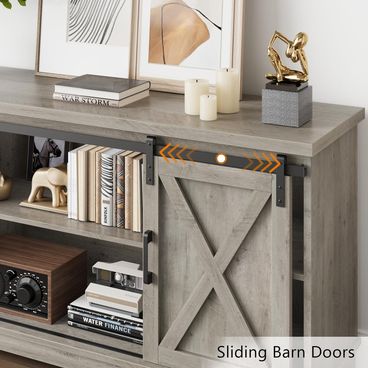 Farmhouse TV Stand and Entertainment Center L148964