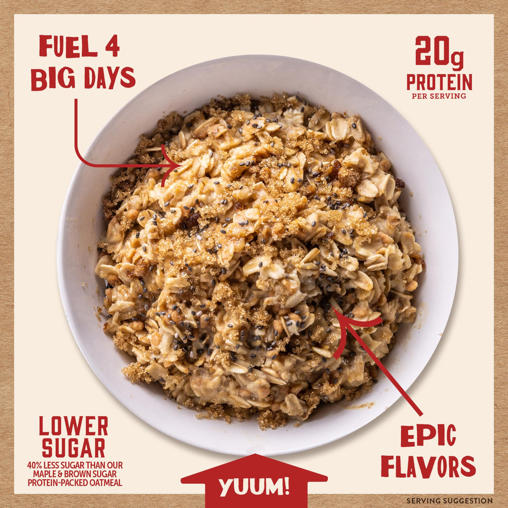 Instant Oatmeal, Maple Brown Sugar, High Protein, 6pk Y440