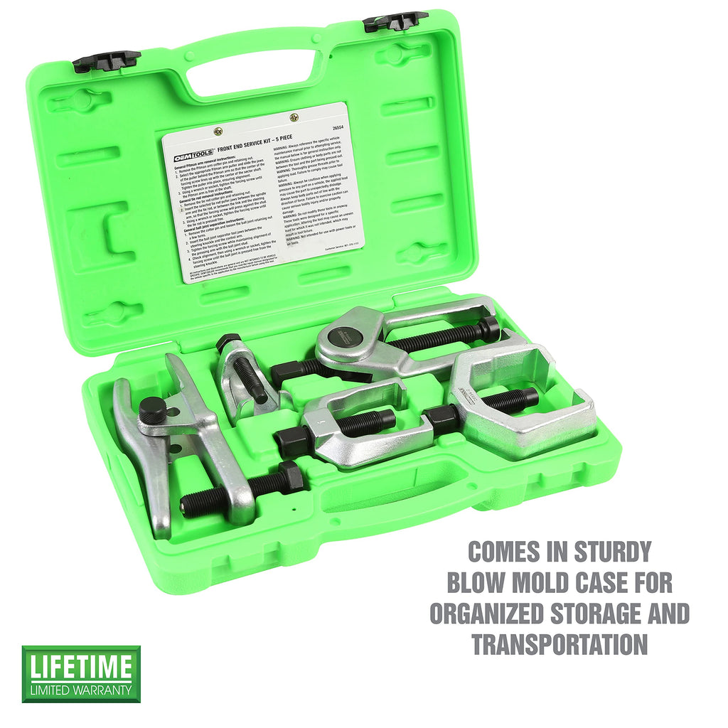 5-Pc Pitman Arm Puller & Ball Joint Separator with Case B52443
