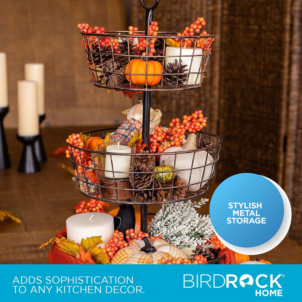 3 Tier Wire Fruit Basket U58877