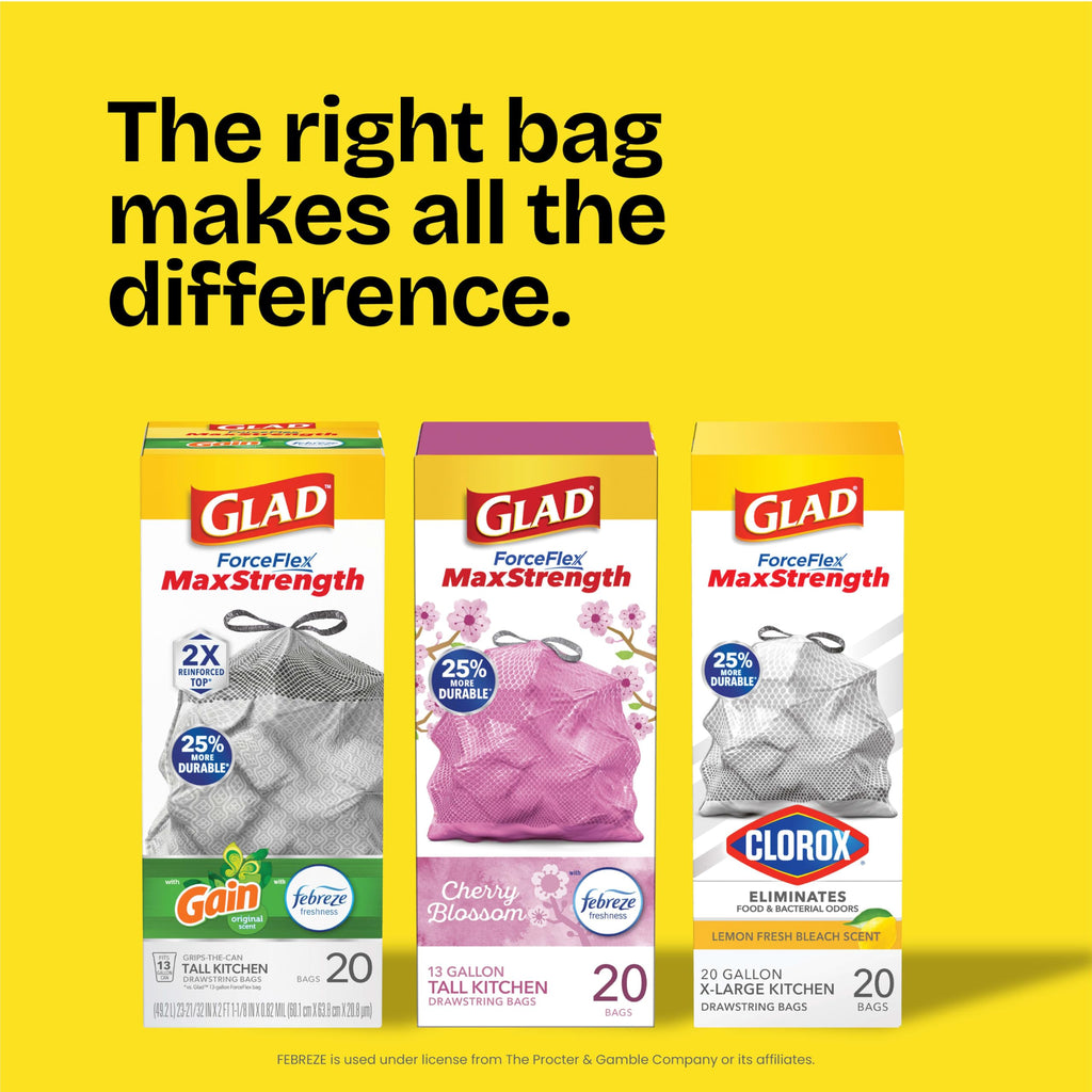 Tall Kitchen Trash Bags 13 Gal 34 Ct N782595