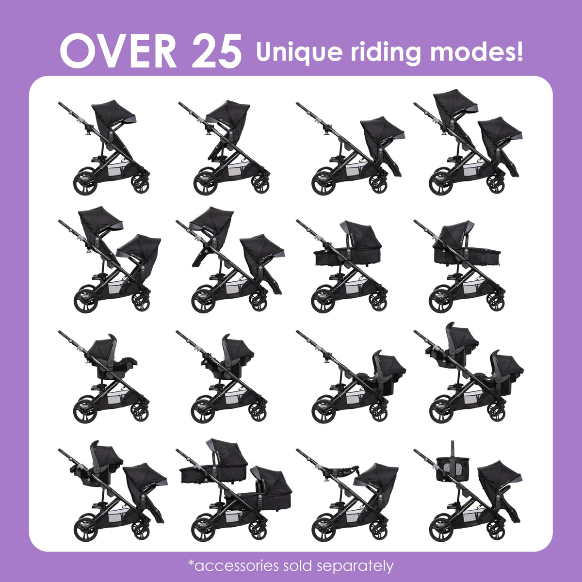 Single to Double Modular Stroller J98960