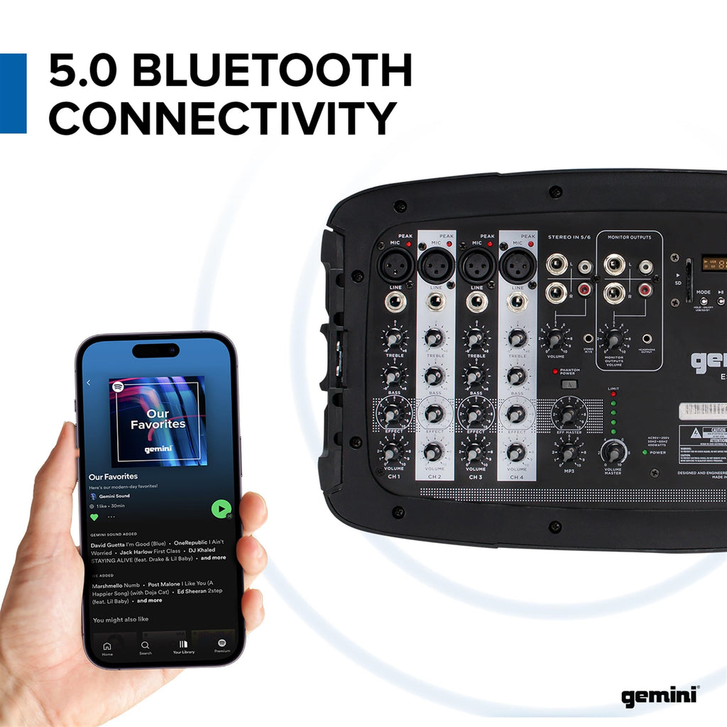 Portable PA System with Dual 10" Speakers R489