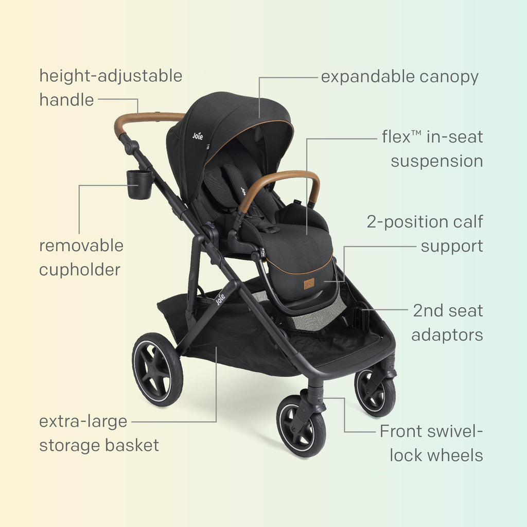 Convertible Single-to-Double Stroller & Travel System L397823