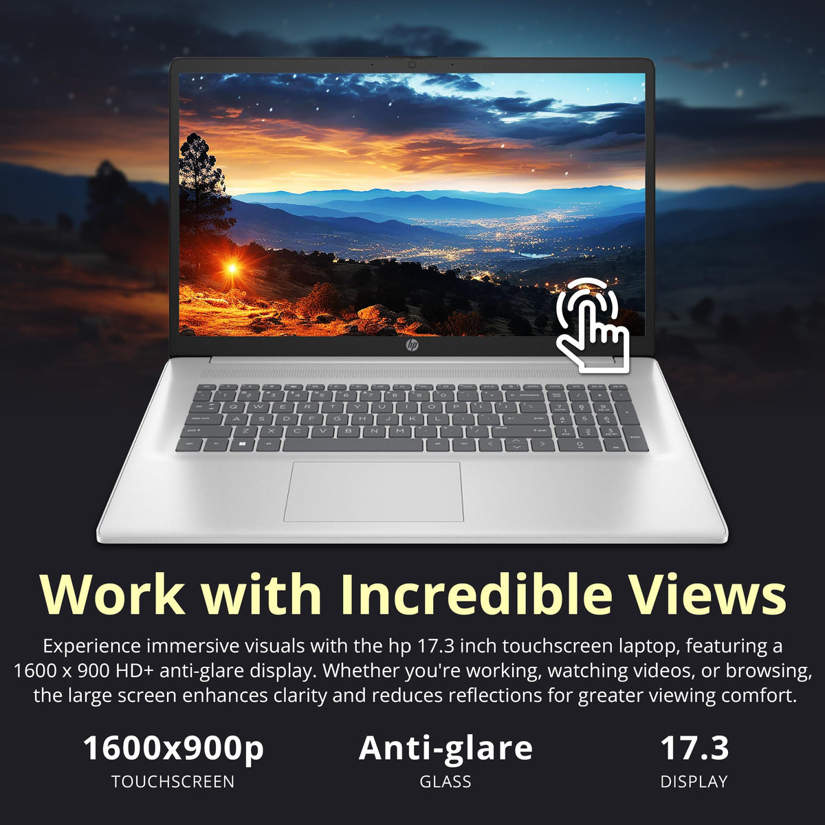 17.3" HD+ Touchscreen Laptop, AMD Ryzen 5, 16GB RAM, 1.5TB Storage, Silver X316262