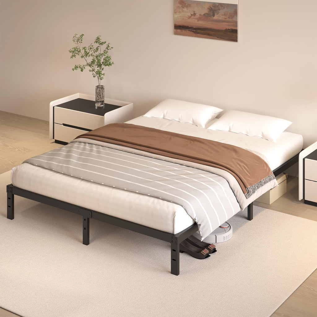 Queen Size Bed Frame No Box Spring Needed N809