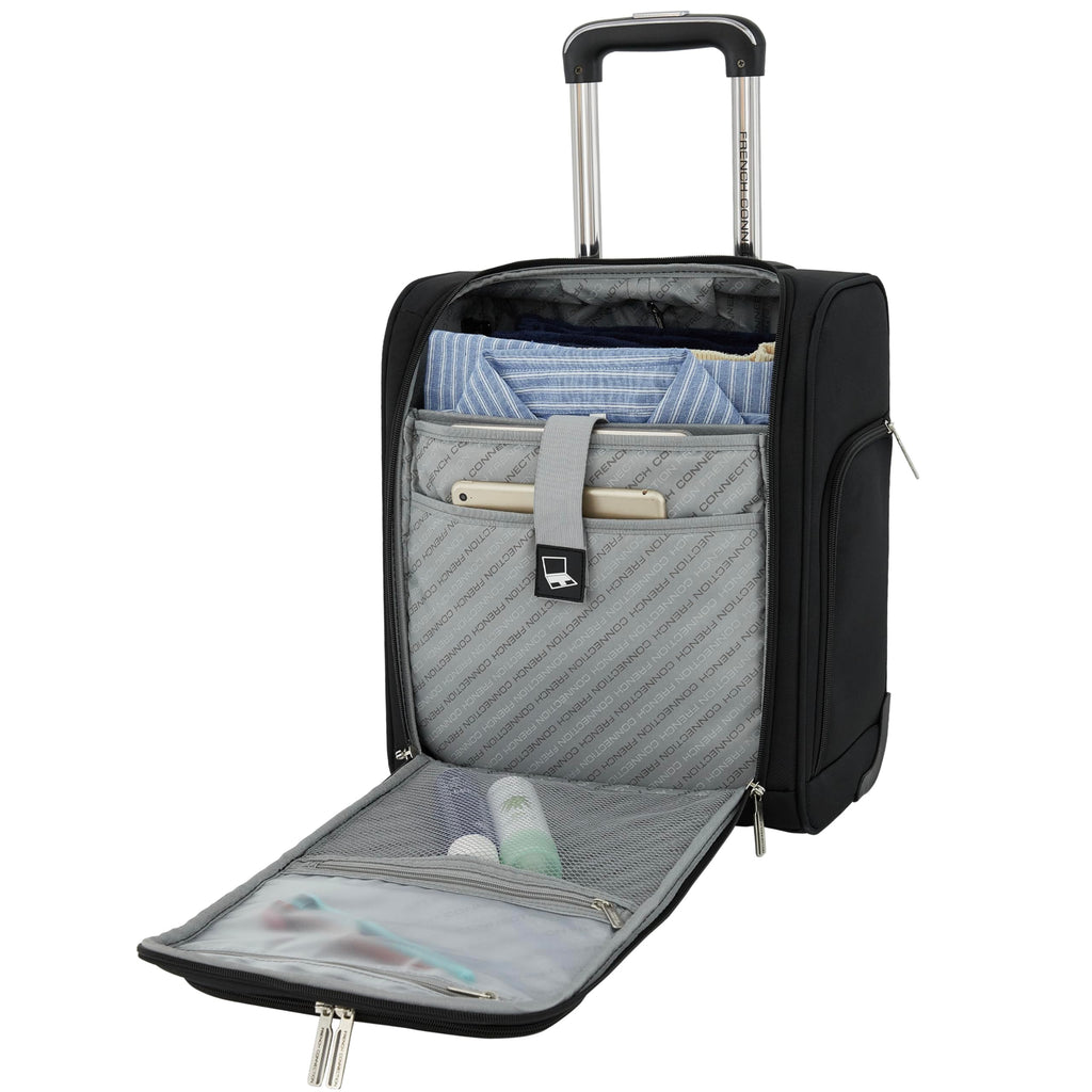 16" Underseat Carry-On Luggage with USB/USB-C Ports, Black C997102
