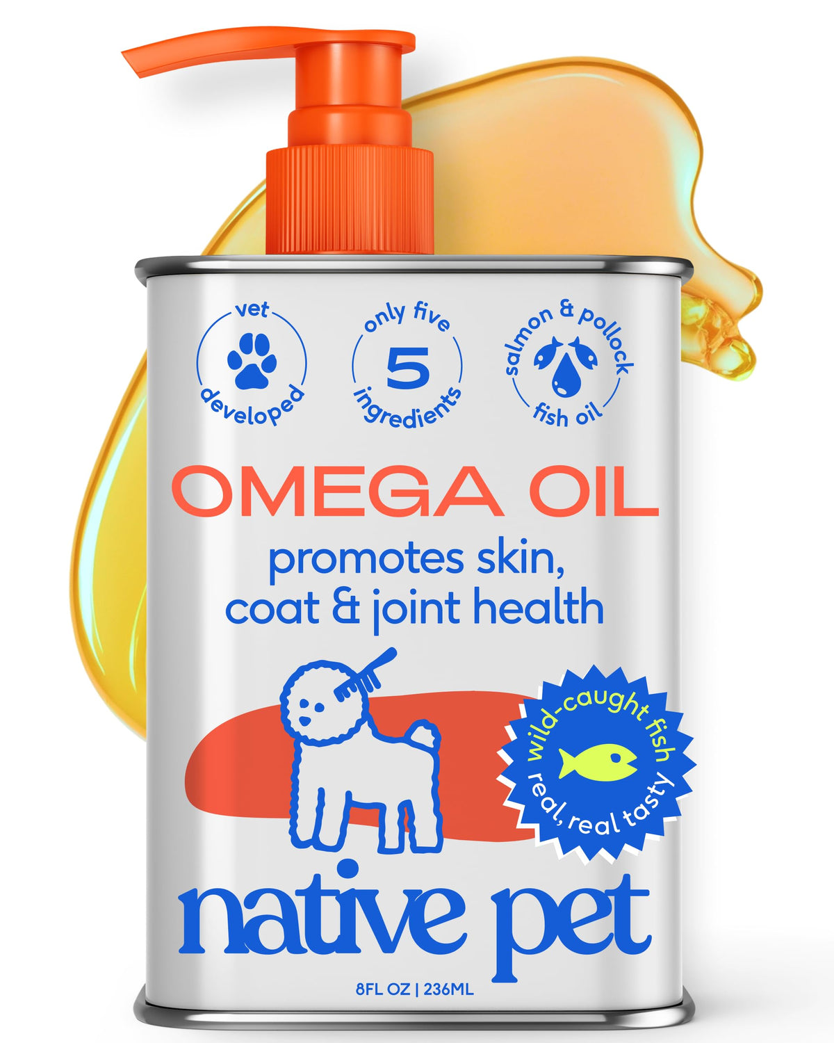 Omega 3 Fish Oil for Dogs & Cats 8oz Z476100