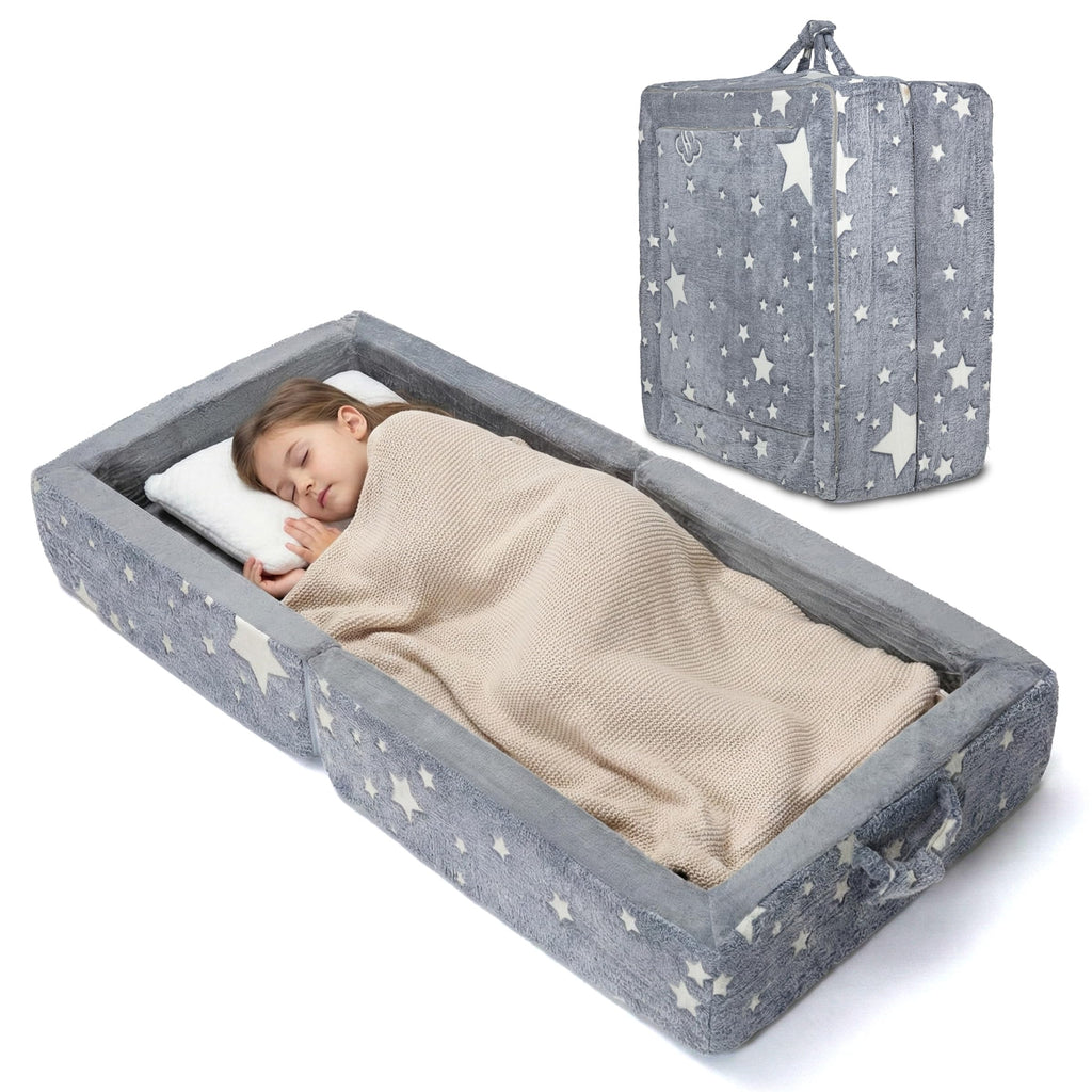 Foldable Glow-in-the-Dark Toddler Floor Bed E8489