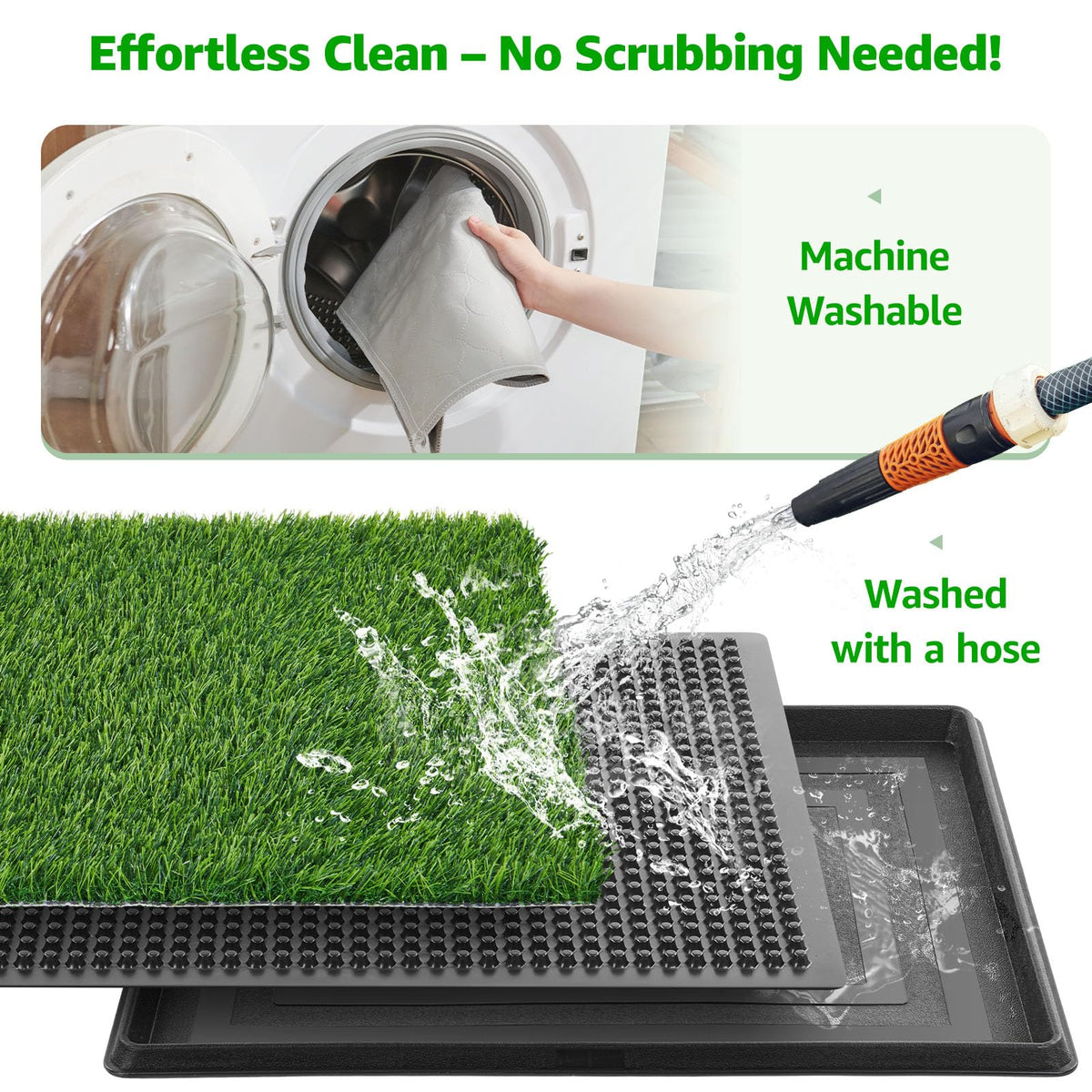 Portable Dog Grass Pad with Tray V67740