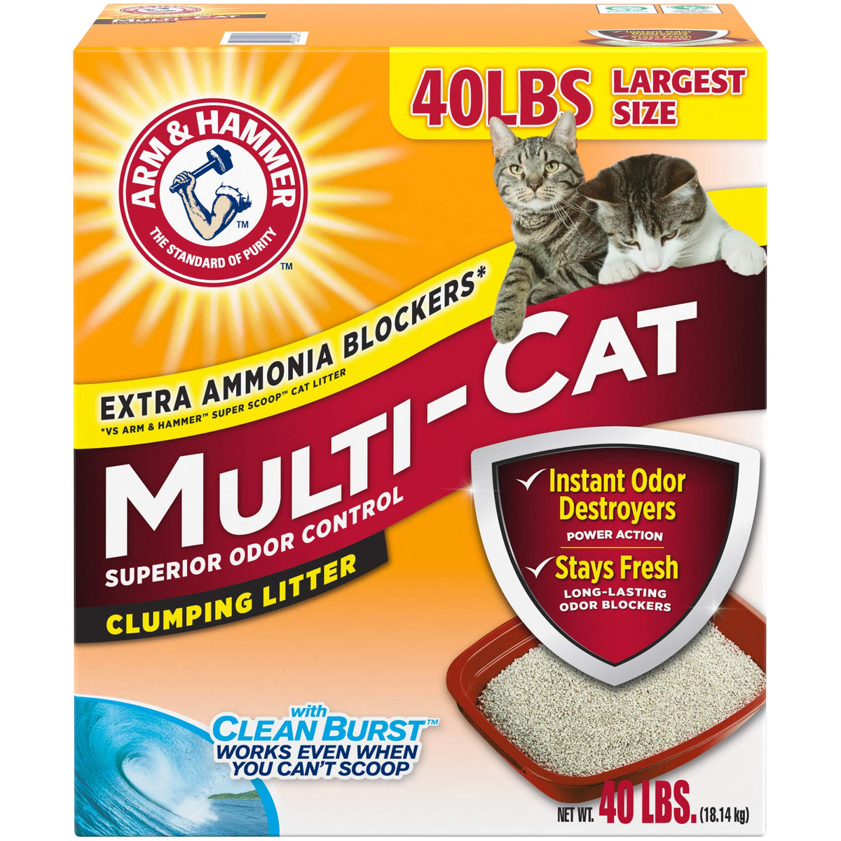 Clumping Cat Litter, 40lb Z985552