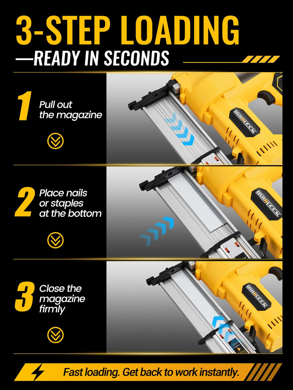 2-in-1 Brad Nailer Staple Gun A756