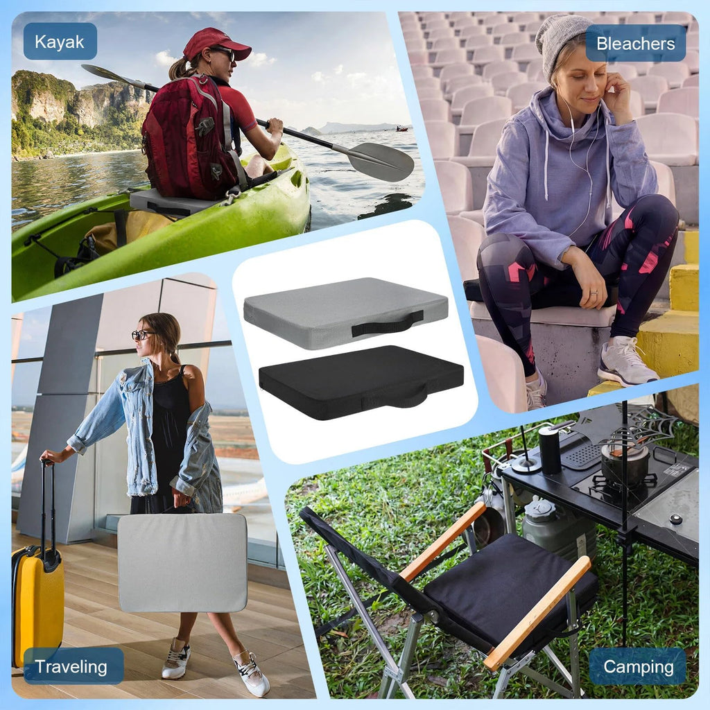 2 Pcs Stadium Seat Cushions with Handle U3958