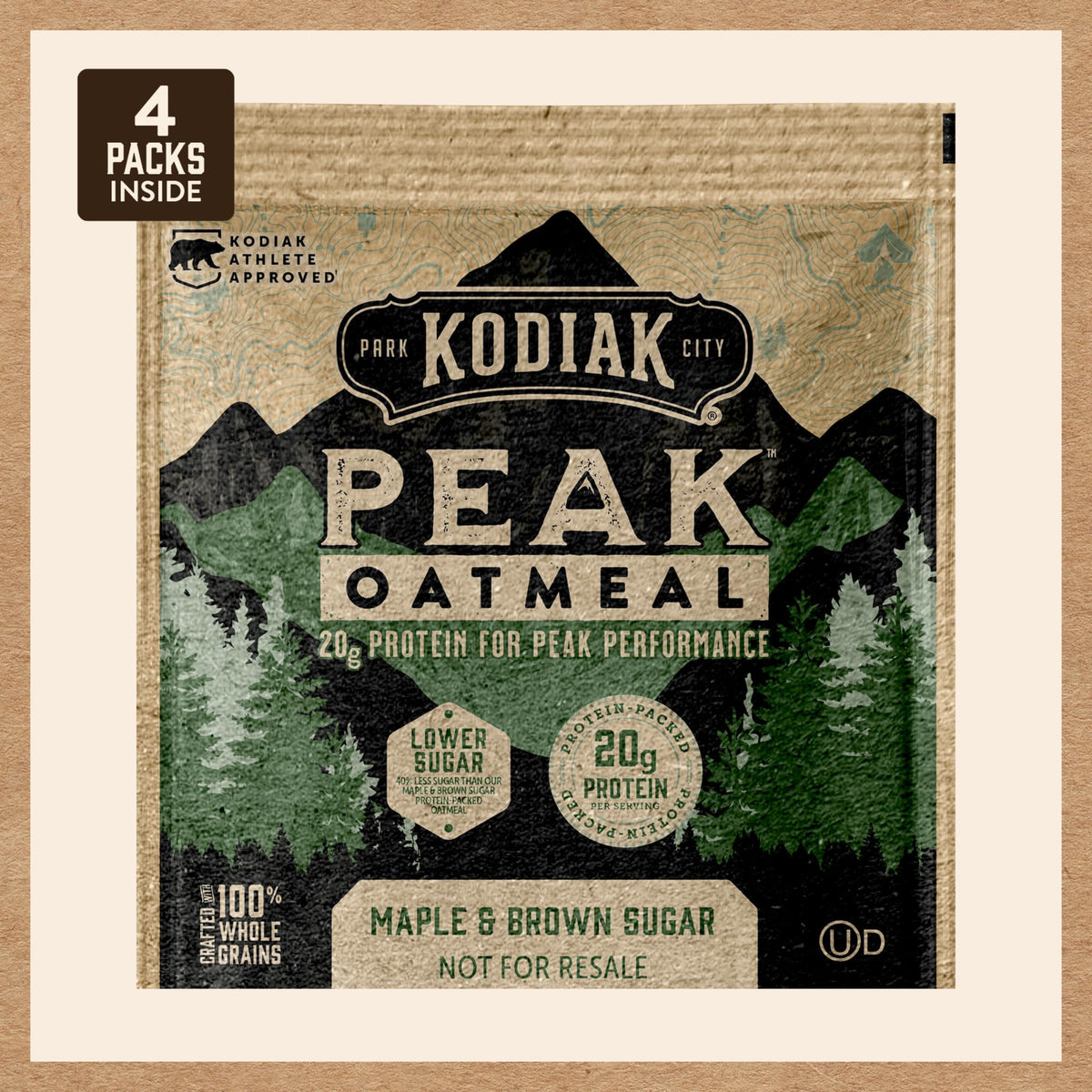 Instant Oatmeal, Maple Brown Sugar, High Protein, 6pk Y440