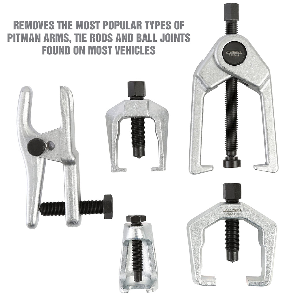 5-Pc Pitman Arm Puller & Ball Joint Separator with Case B52443