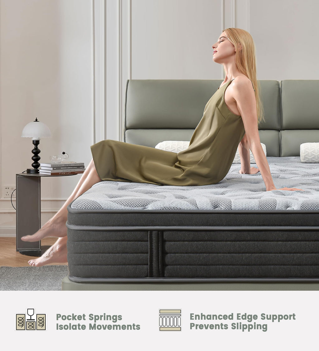12 Inch Medium Firm Hybrid Mattress S9362