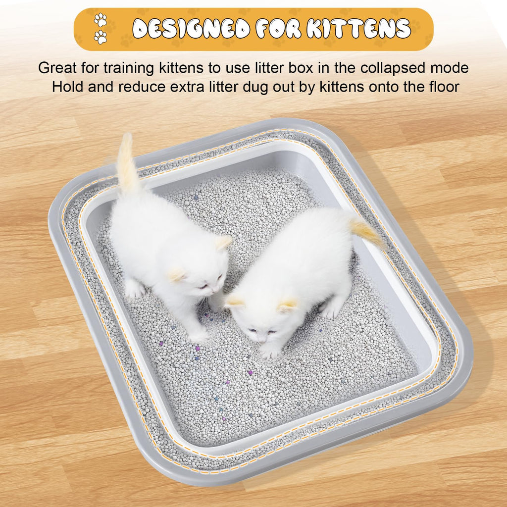 Collapsible Open Cat Litter Box D810