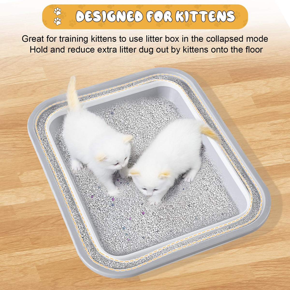 Collapsible Open Cat Litter Box D810