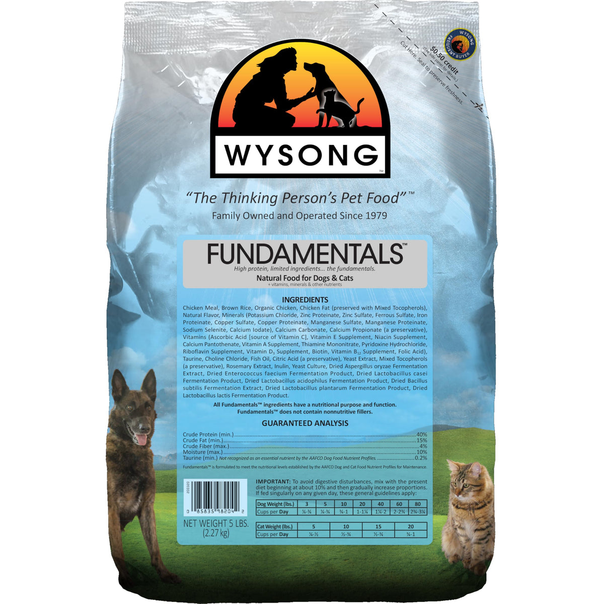 Dry Dog/Cat Food, 5 lb K80828
