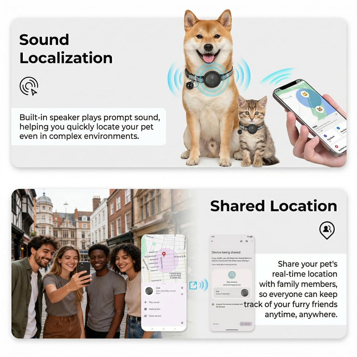 GPS Pet Tracker for Dogs & Cats U5583