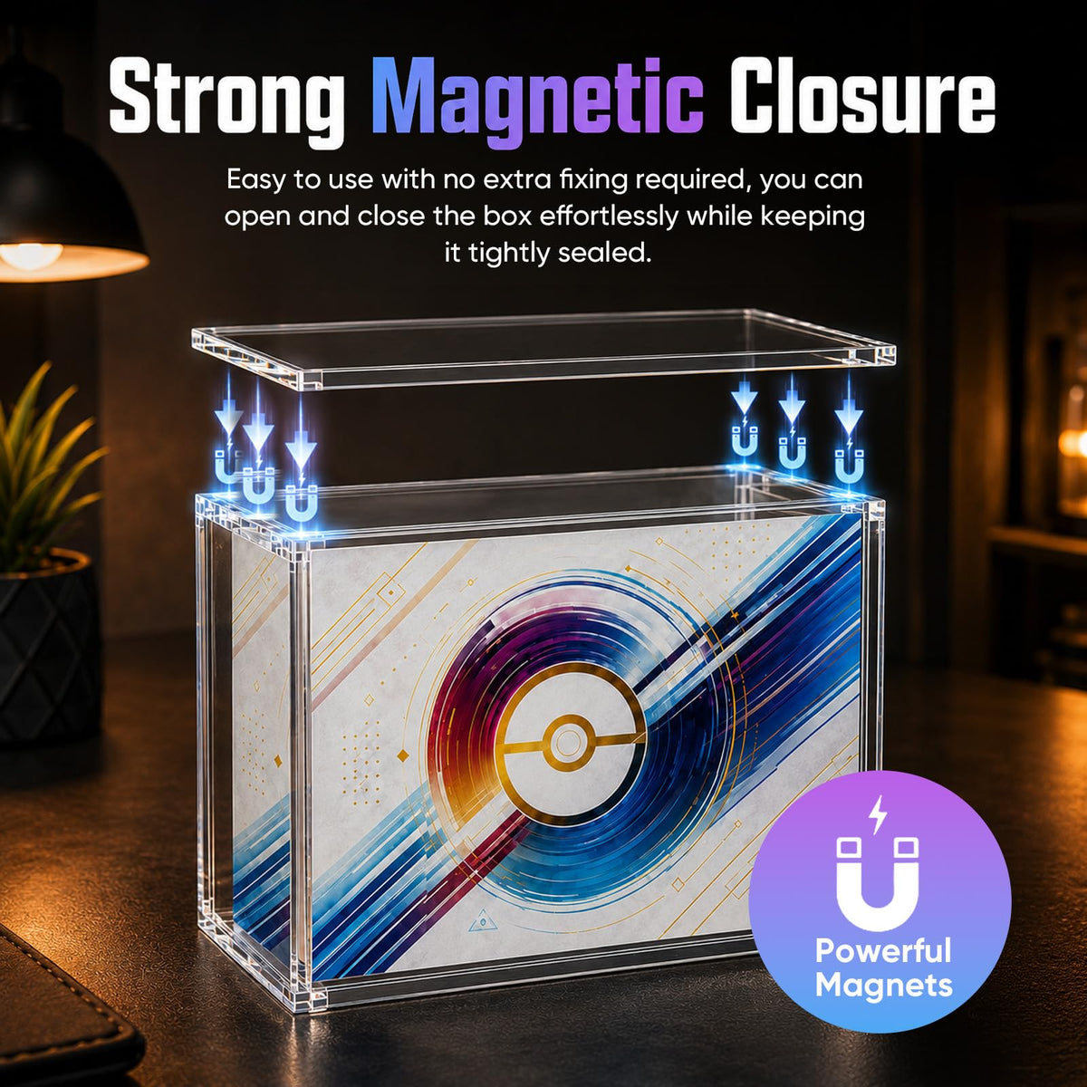 Acrylic Display Case with 6 Magnets Stackable J6144