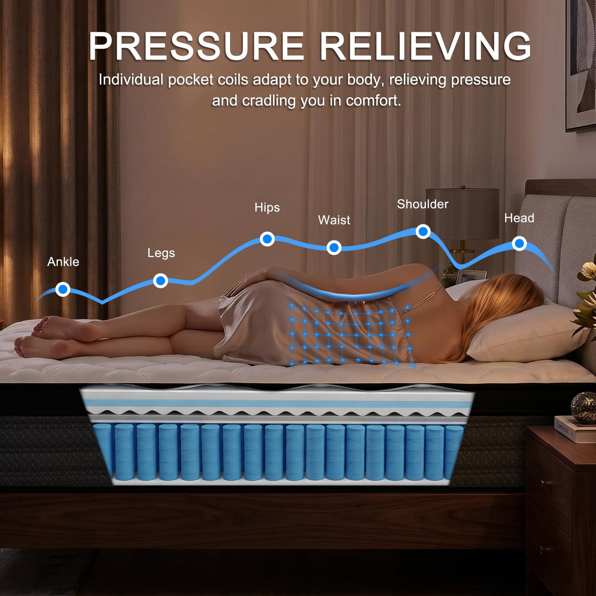Full Size 12" Hybrid Memory Foam Mattress R6833