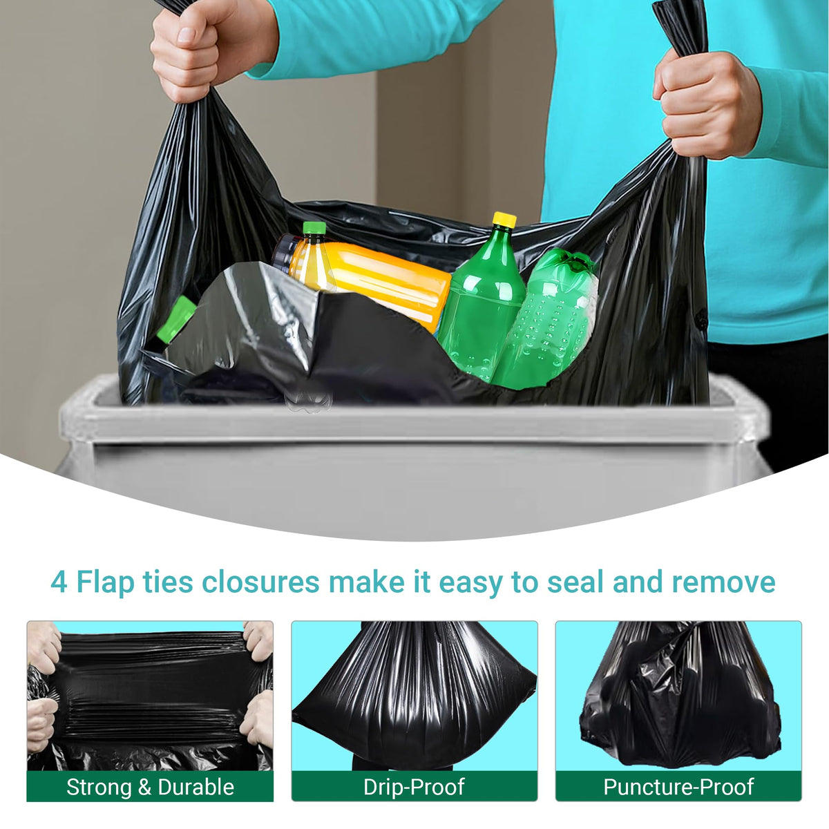 23 Gallon Trash Bags 120 CT 1.2 Mil C575243