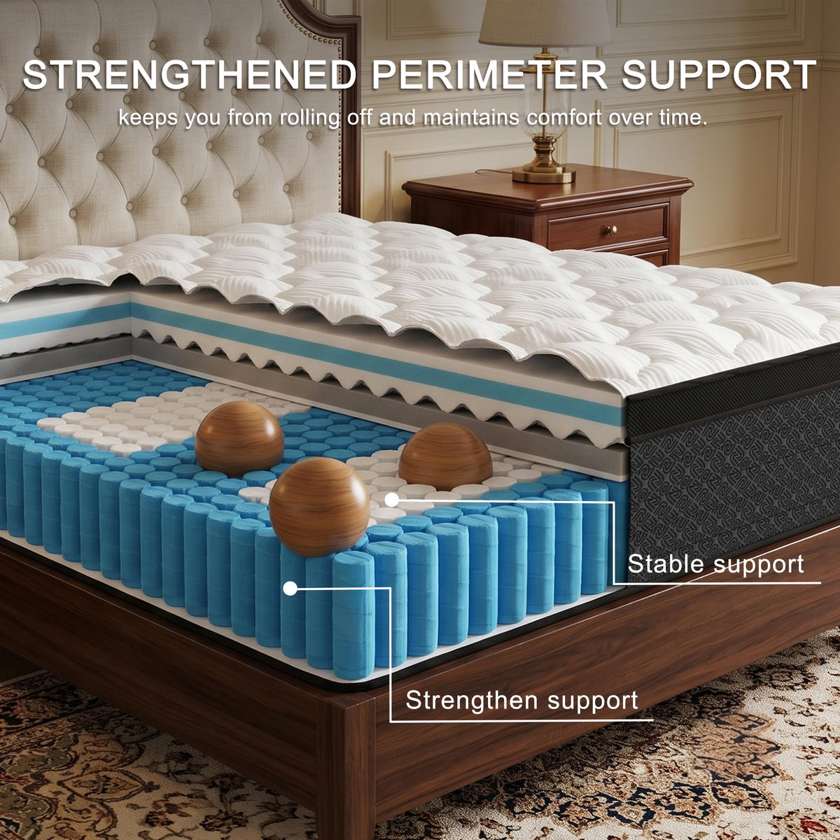 Full Size 12" Hybrid Memory Foam Mattress R6833