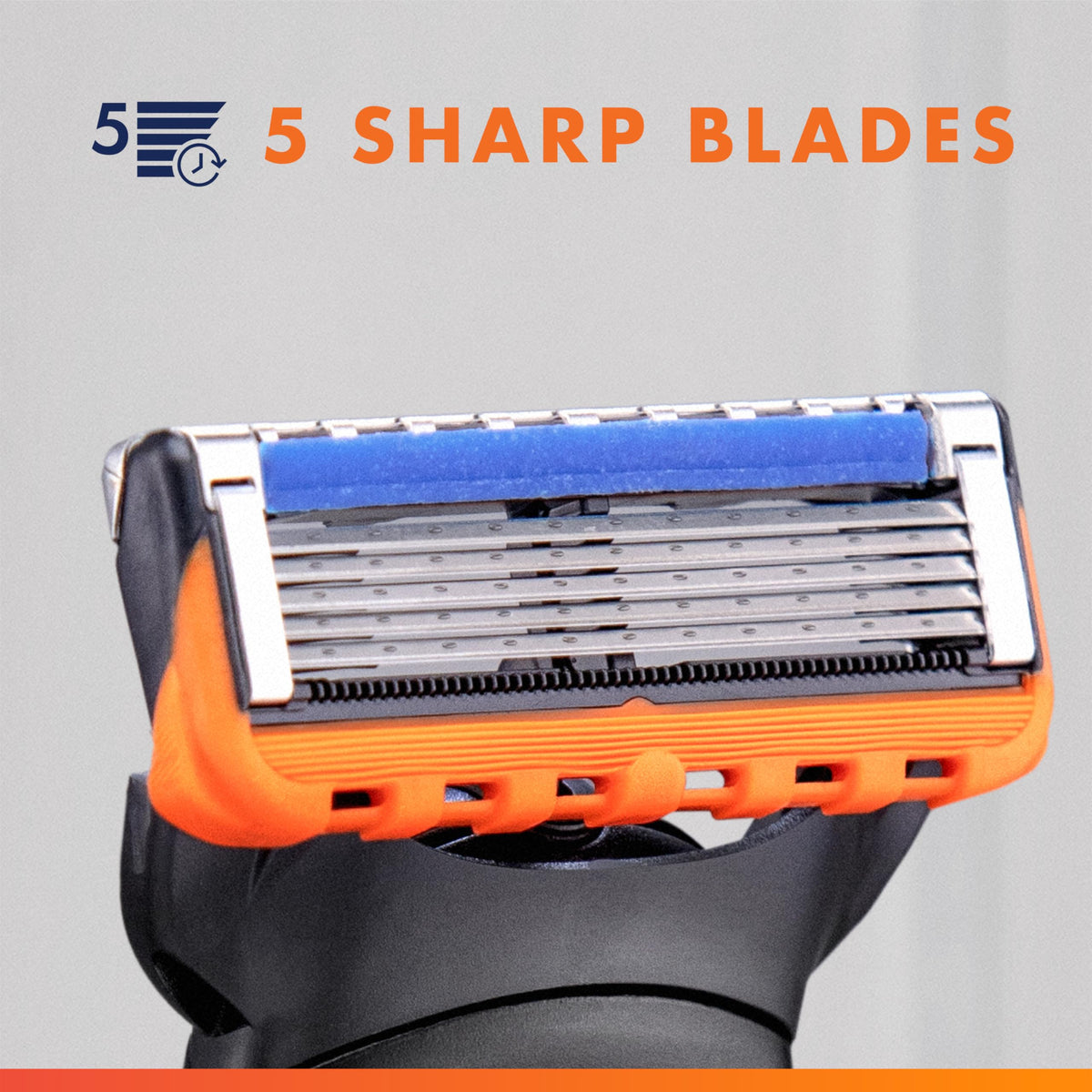5-Blade Razor Blade Refills with Precision Trimmer, 10 Count E9454