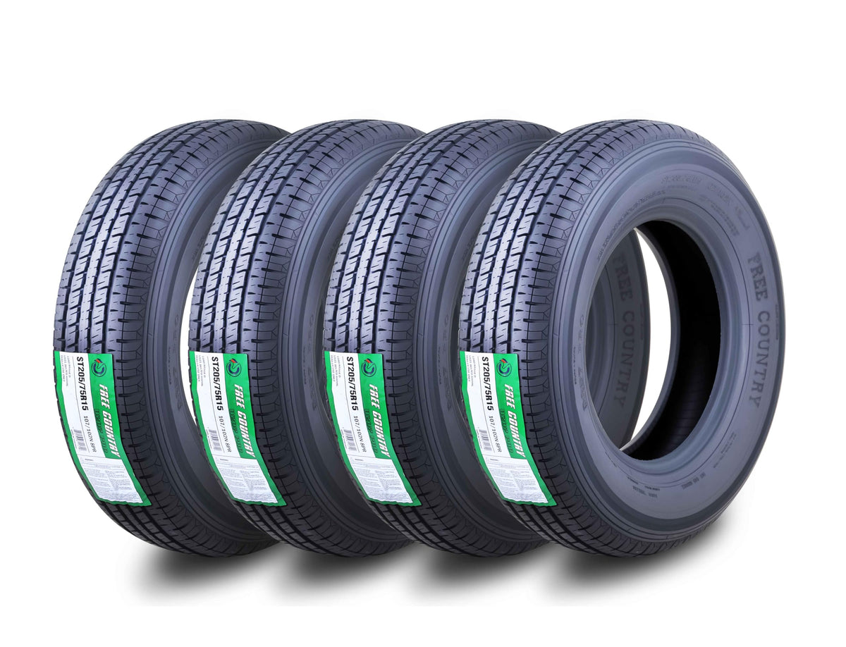 4 Premium Trailer Tire ST205/75R15 8PR LRD 107N O60291