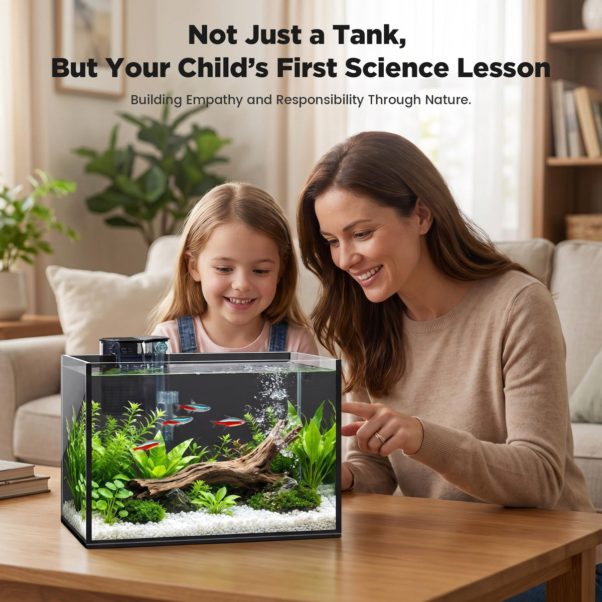 2 Gallon Fish Tank with Light and Filter R8046