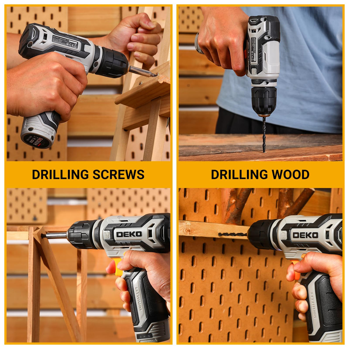 12V Cordless Drill Set with 3/8-inch Keyless Chuck V23118