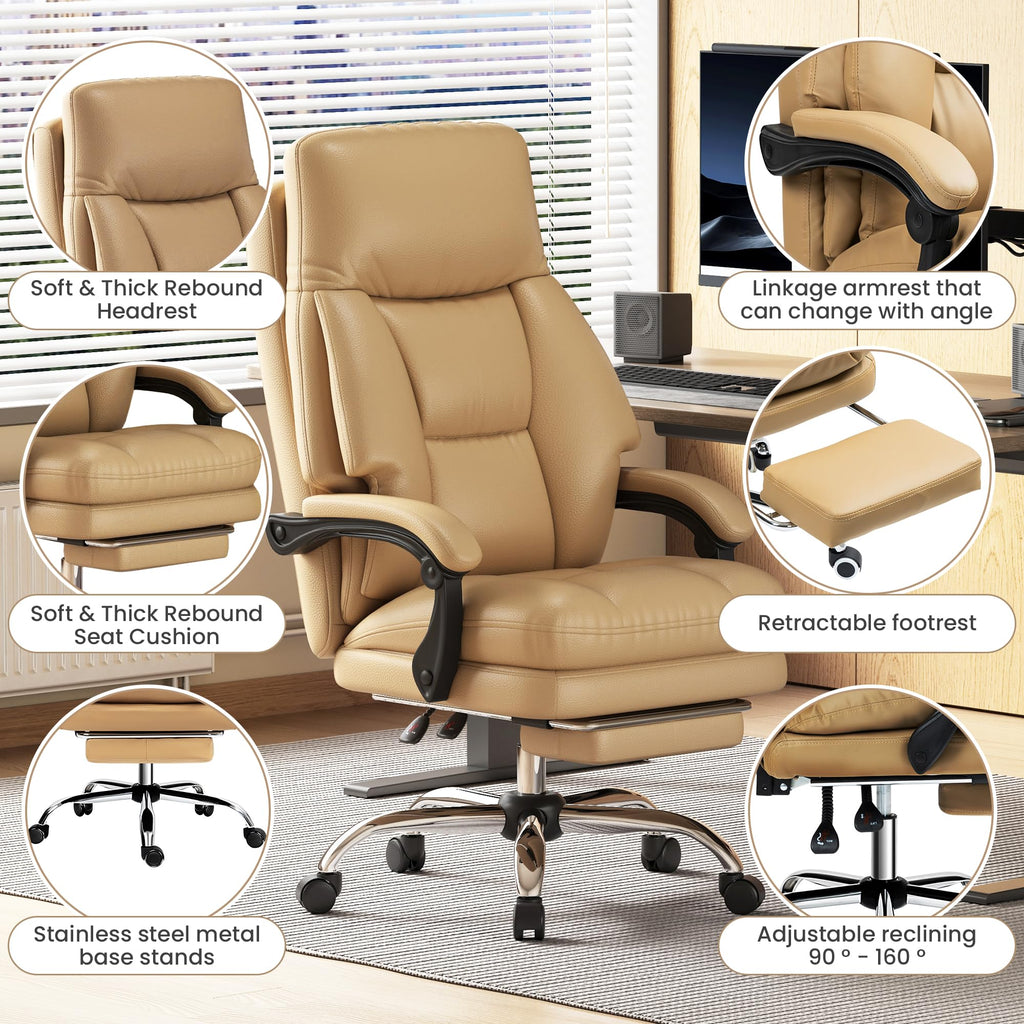 High Back Computer Chair with Soft Cushion K323
