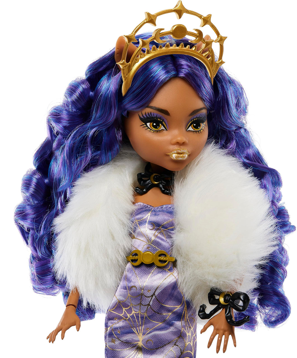 Winter Edition Doll in ICY Lavender Gown with Furry Boa & Accessories Q473