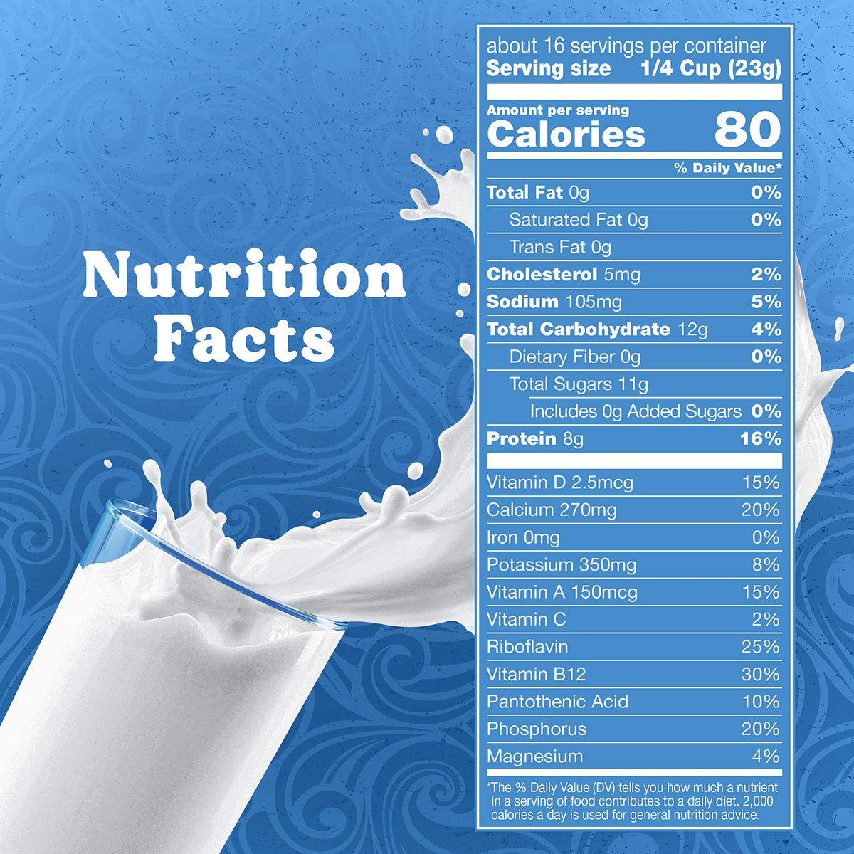 Nonfat Dry Milk With Vitamins A and D, 12.98 oz T72638