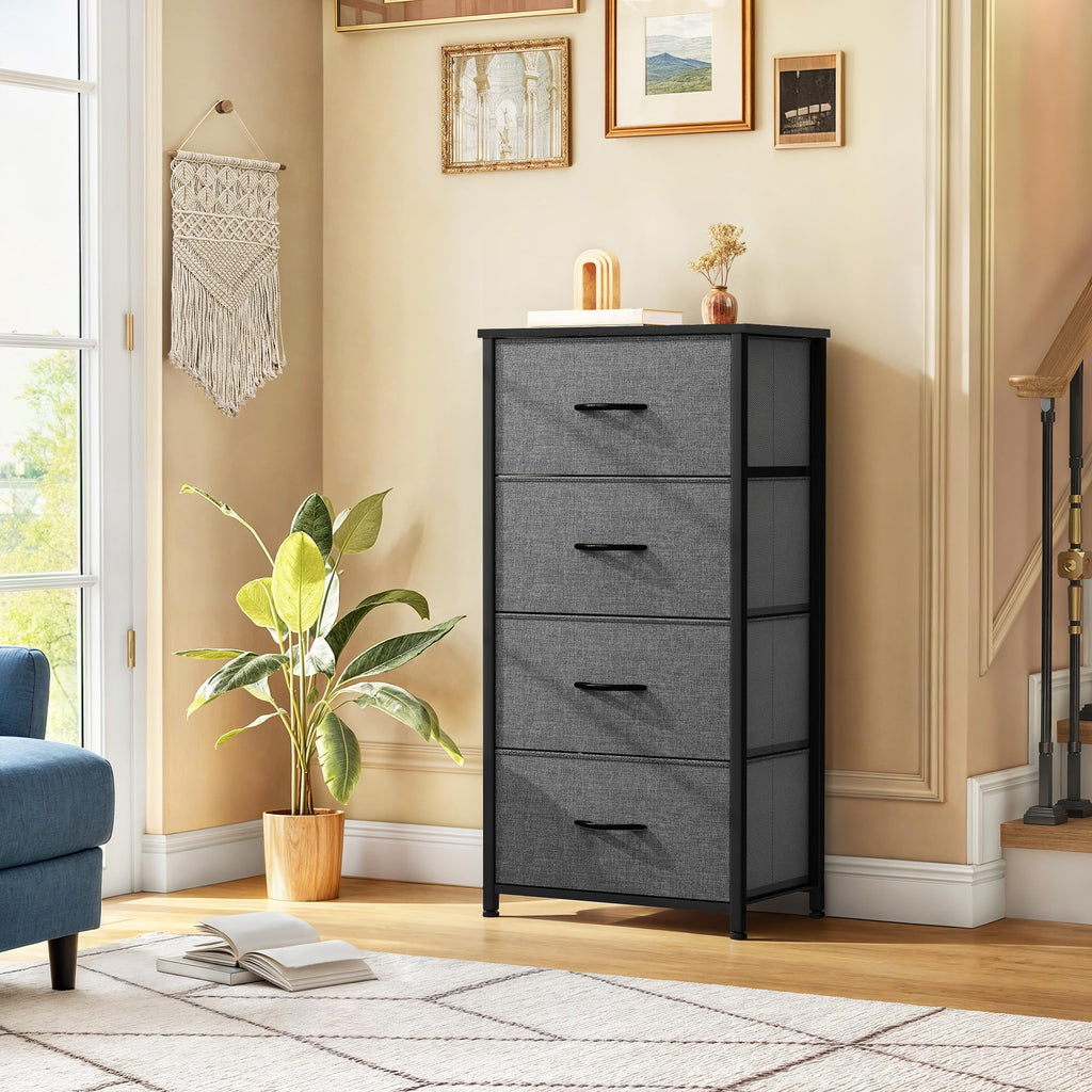 4 Drawer Fabric Dresser I1527