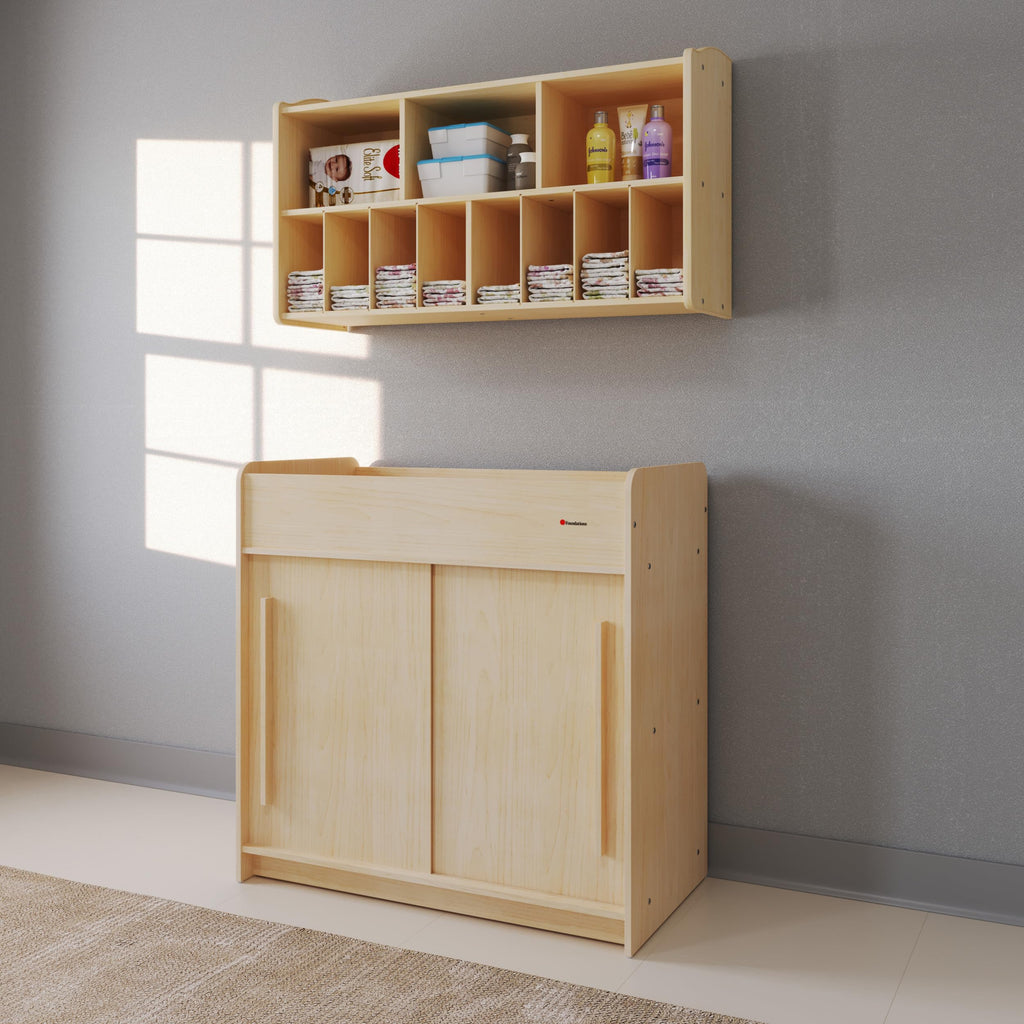 Daycare Changing Table with Built-in Shelving Y81695