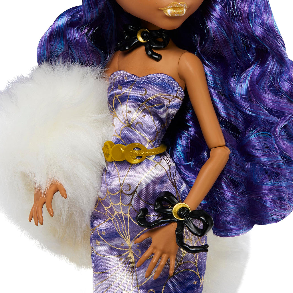 Winter Edition Doll in ICY Lavender Gown with Furry Boa & Accessories Q473