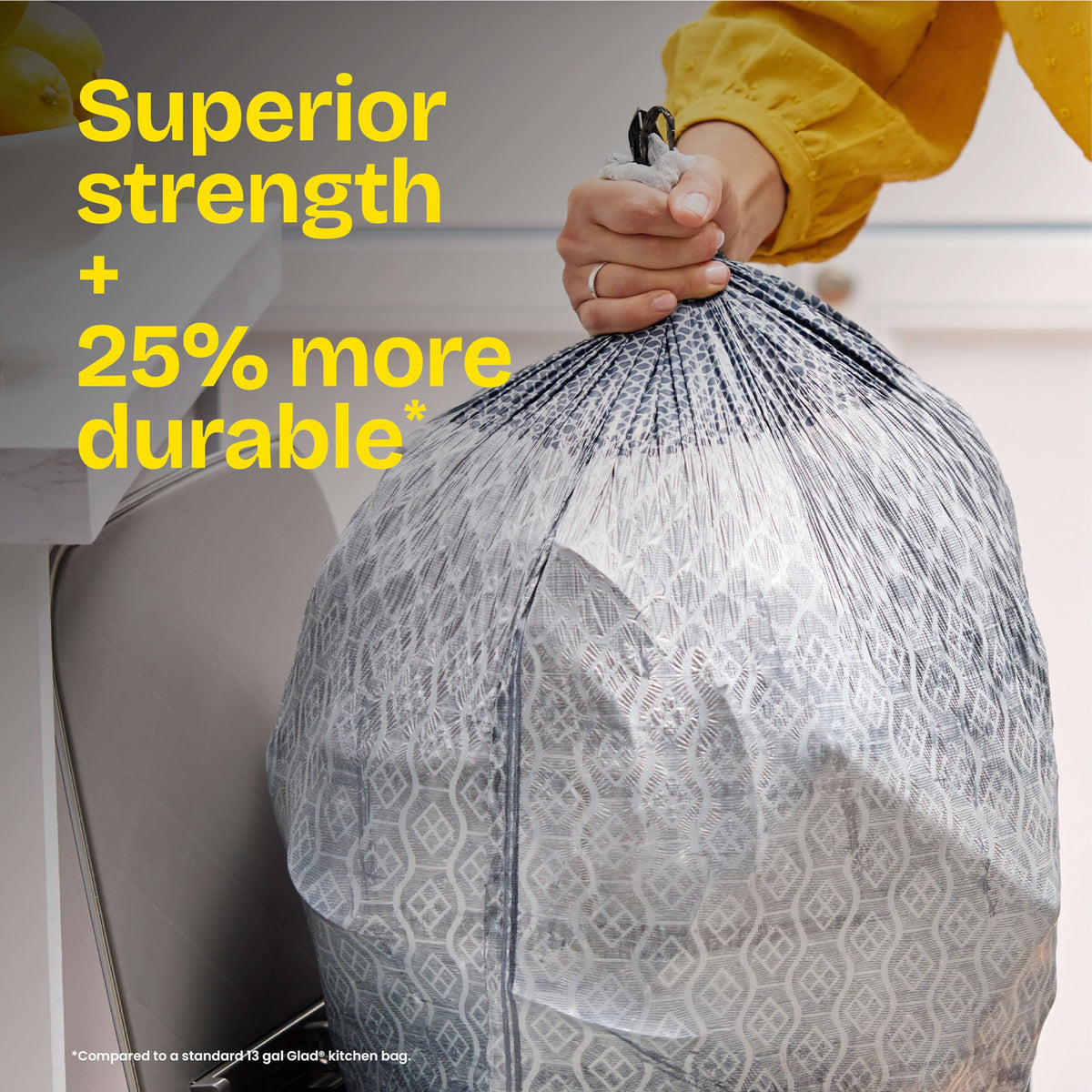 Tall Kitchen Trash Bags 13 Gal 34 Ct N782595