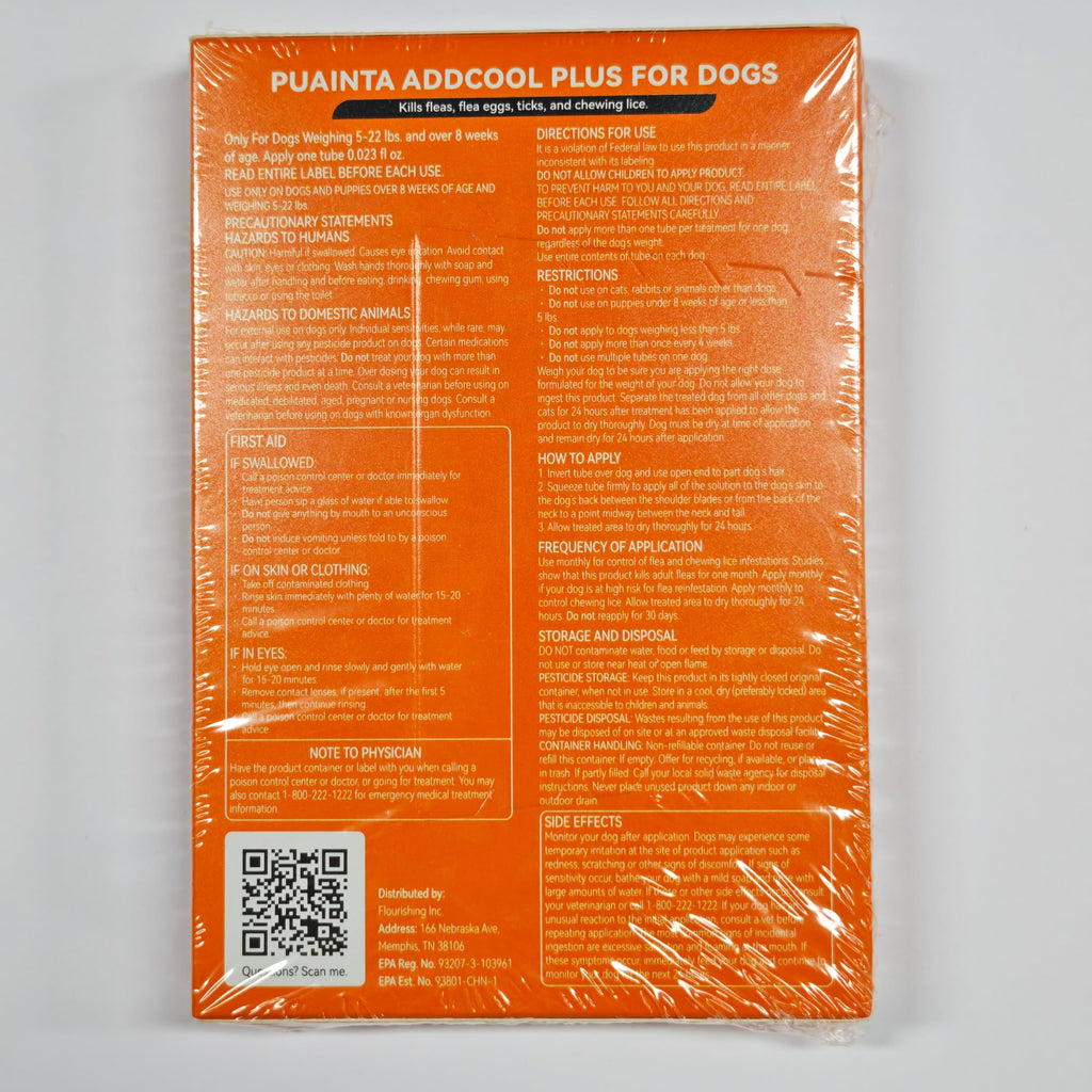 Flea and Tick Prevention for Small Dogs & Puppies, 3 Monthly Doses J851551