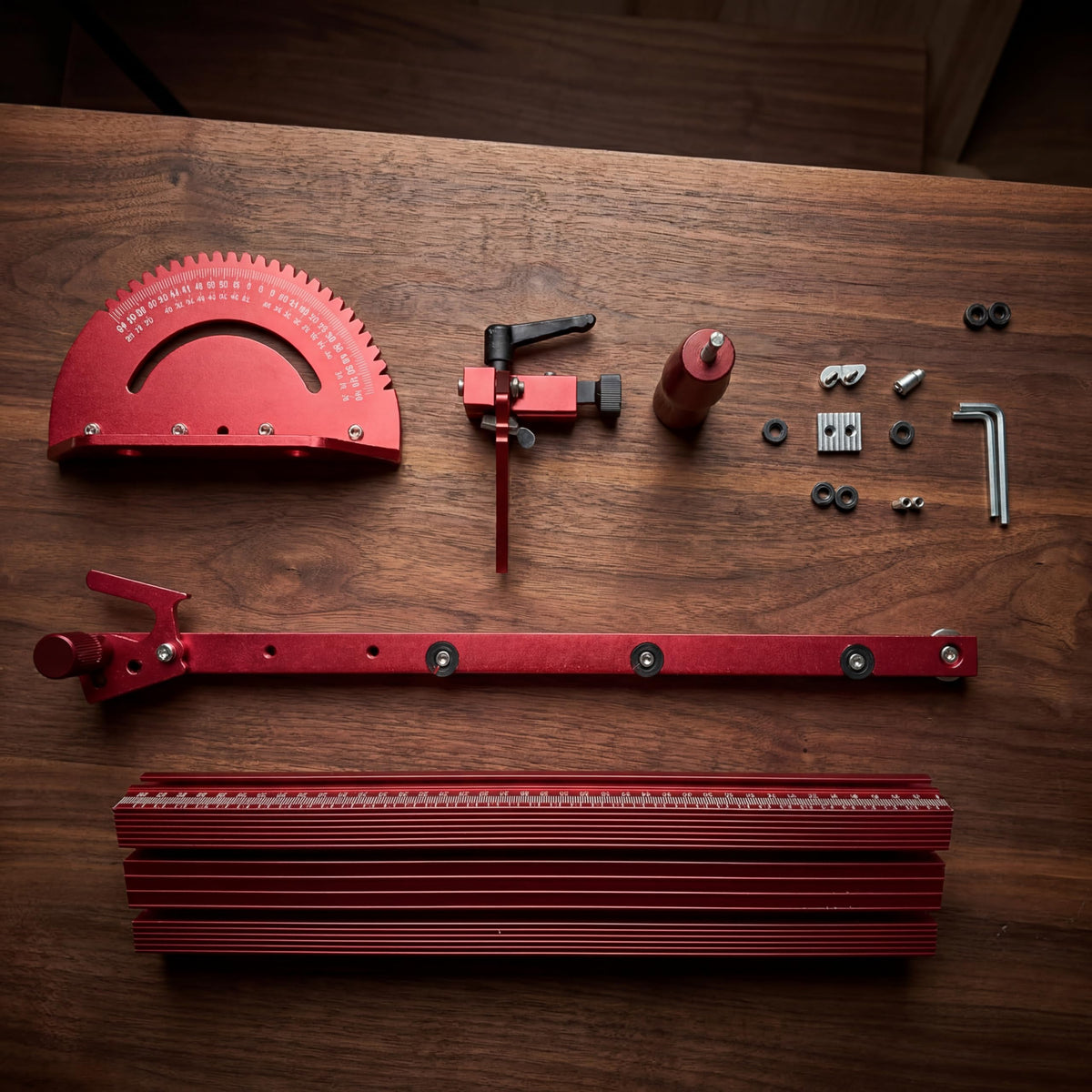 Adjustable Miter Gauge with Aluminum Fence D120