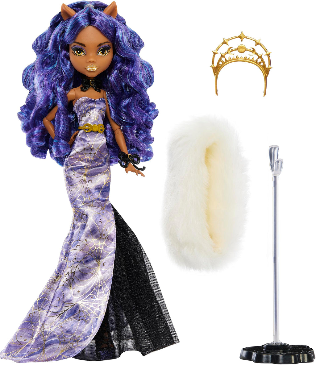 Winter Edition Doll in ICY Lavender Gown with Furry Boa & Accessories Q473