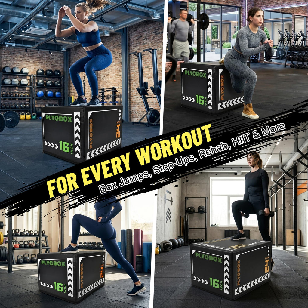 3-in-1 Foam Plyometric Jump Box B76921
