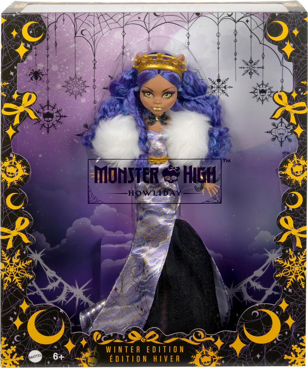 Winter Edition Doll in ICY Lavender Gown with Furry Boa & Accessories Q473