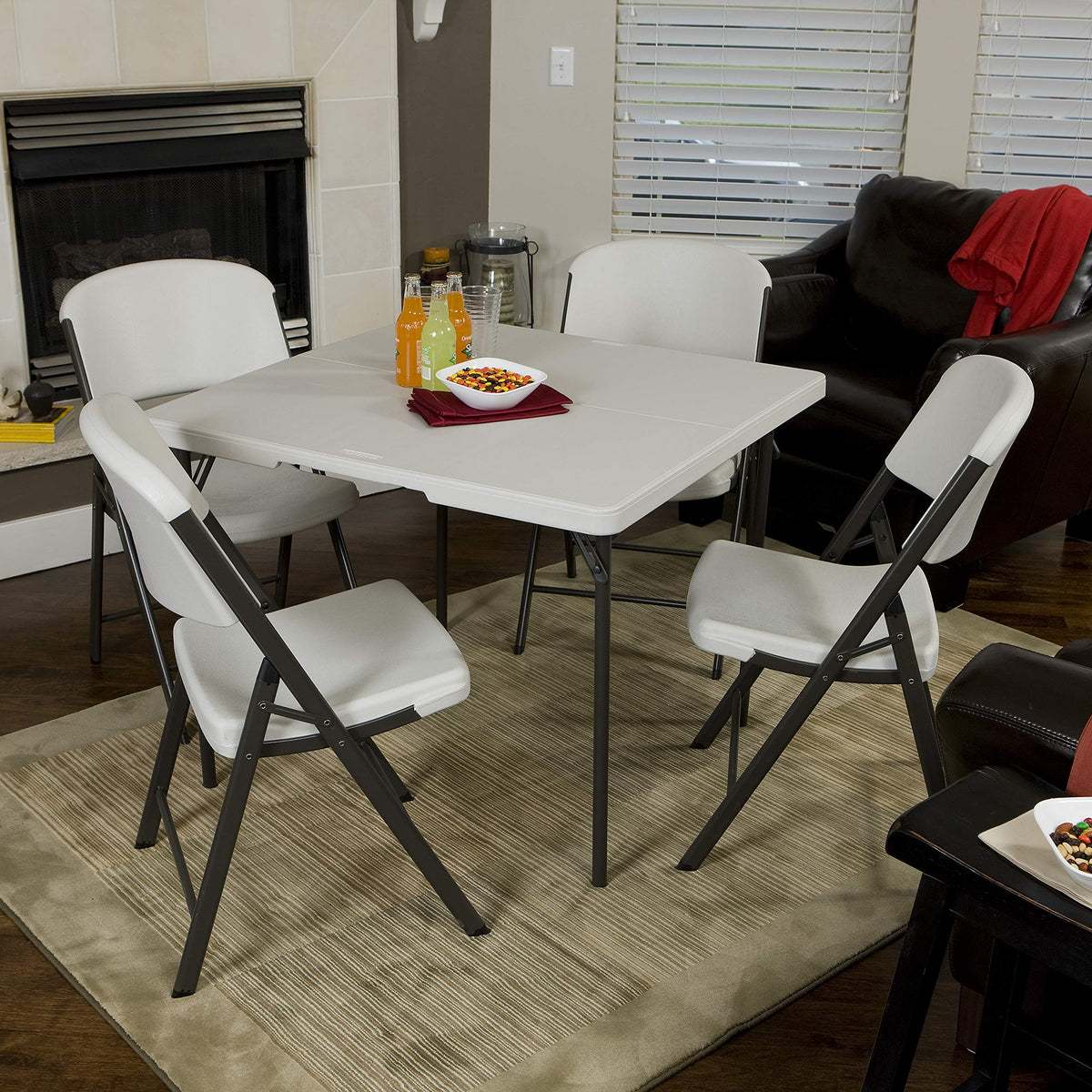 37-Inch Square Fold-in-Half Table L156