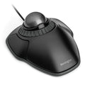 Black-Grey Trackball Mouse with Scroll Ring T629