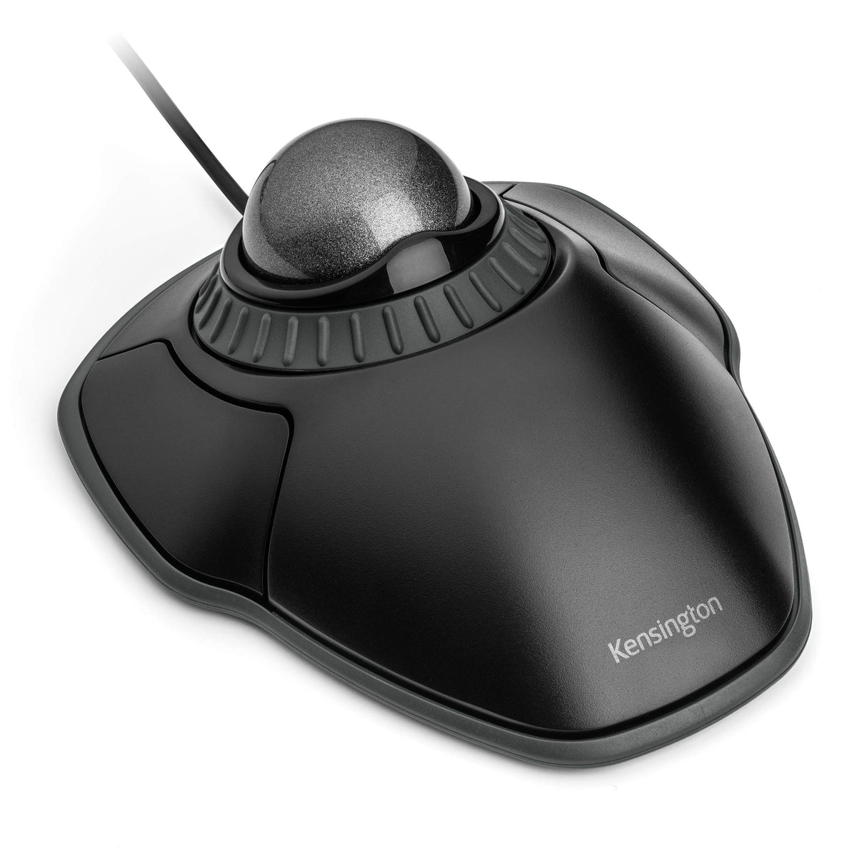 Black-Grey Trackball Mouse with Scroll Ring T629